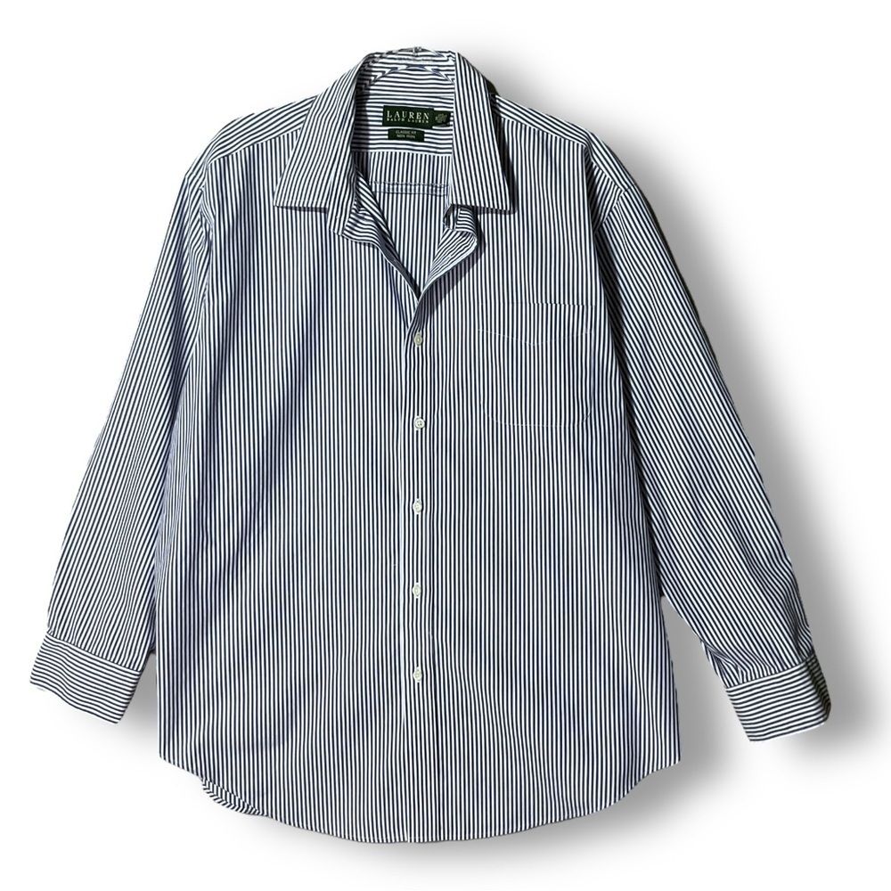 Lauren Ralph Lauren Mens Striped Button Down Shirt Sz XXL Classic Fit Preppy